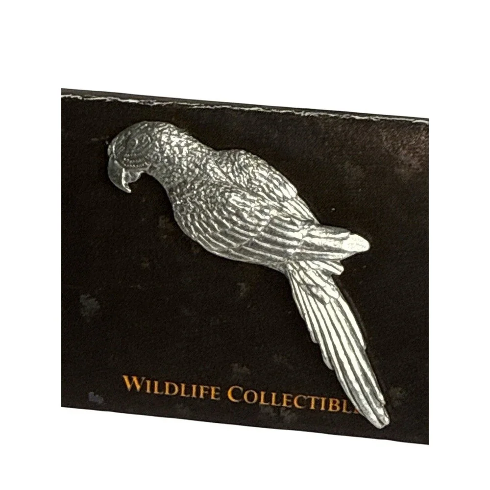 Lot 5 G.G. Harris Wildlife Collectibles Fine Pewter Bird Parrot Lapel Pins USA